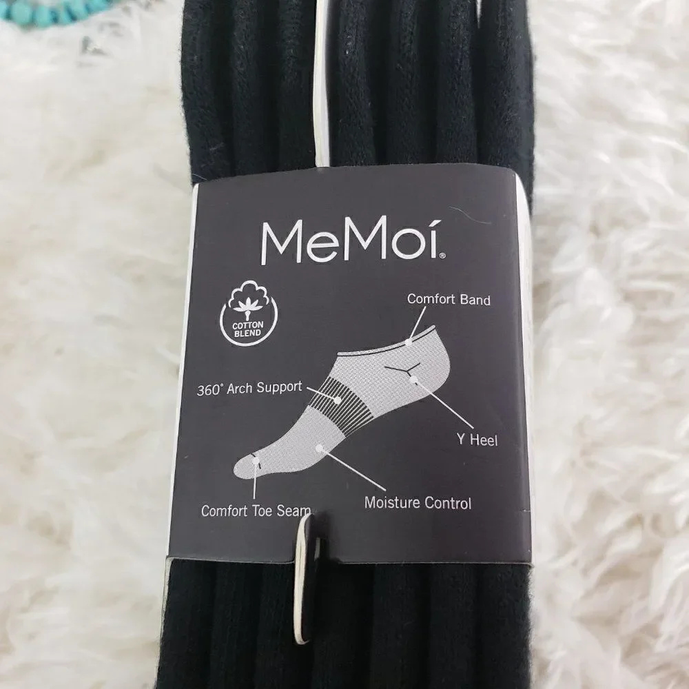 MeMoi No-Show Sneaker Liner 6 Pck Multicolor 9-11